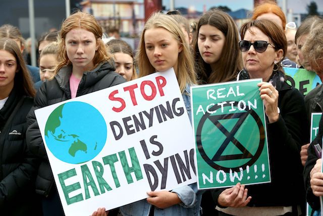 Students in Australia protest climate inaction ahead of parliamentary elections later this month.